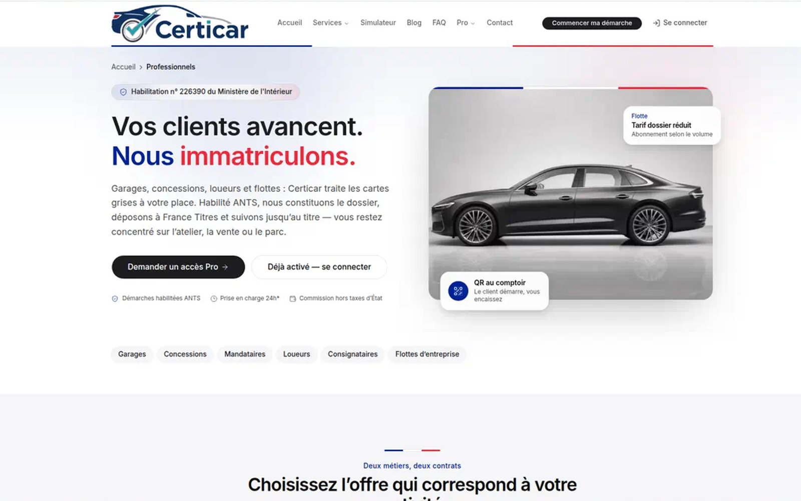 Certicar — carte grise en ligne — capture 2